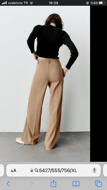 Zara ZARA BEJ KUMAS PANTOLON
