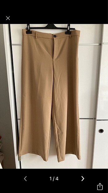 xl Beden ZARA BEJ KUMAS PANTOLON