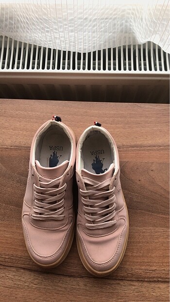 37 Beden pembe Renk Pudra Pembesi U.S Polo Assn. Sneaker