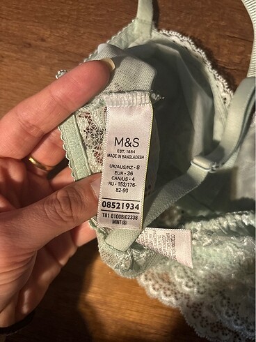s Beden M&S dantelli turkuaz balensiz bralet