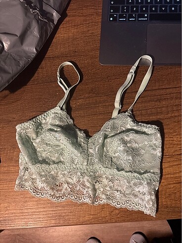 M&S dantelli turkuaz balensiz bralet