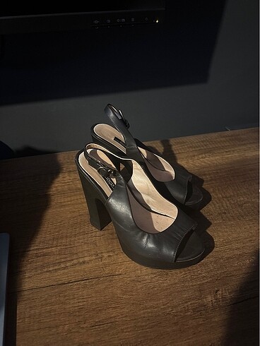 İnci - deri topuklu acı kahve 36 - Görsel 2