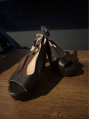 İnci - deri topuklu acı kahve 36 - Görsel 3