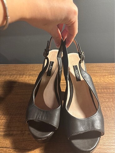 İnci - deri topuklu acı kahve 36 - Görsel 5