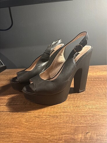 İnci - deri topuklu acı kahve 36 - Görsel 4