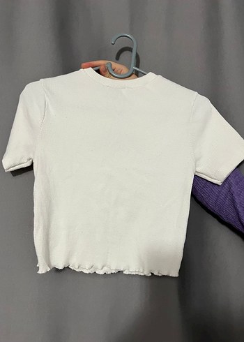 Beyaz Kısa Kollu Baskılı Tişört - Görsel 2