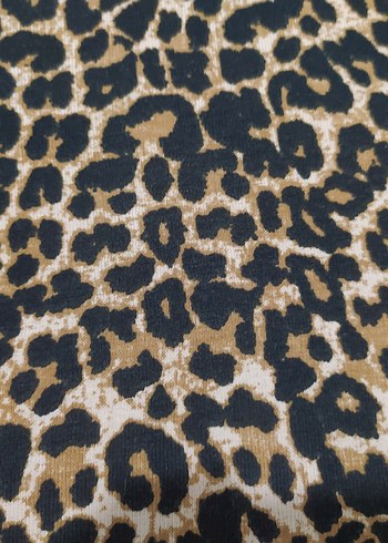 38 Beden kahverengi Renk Kahverengi Leopar Desenli bluz