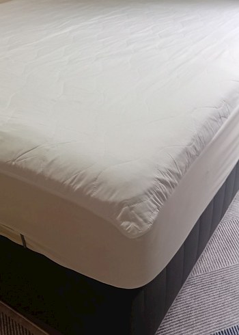 Beyaz  Yatak Koruyucu160x200 - Görsel 2