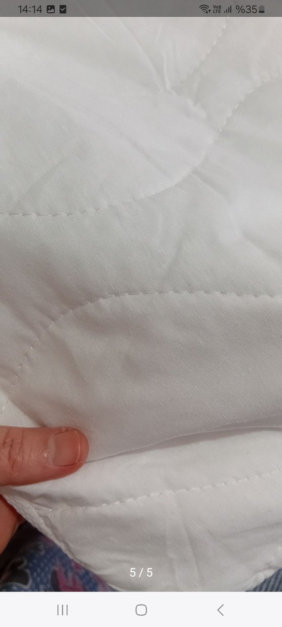 Beyaz  Yatak Koruyucu160x200 - Görsel 3