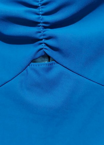 Koyu Mavi Mini Straplez Mayo Üstü - Görsel 2