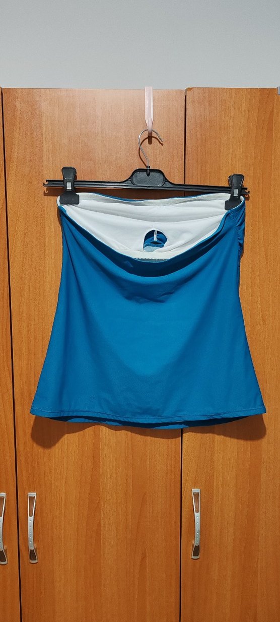 Koyu Mavi Mini Straplez Mayo Üstü - Görsel 3