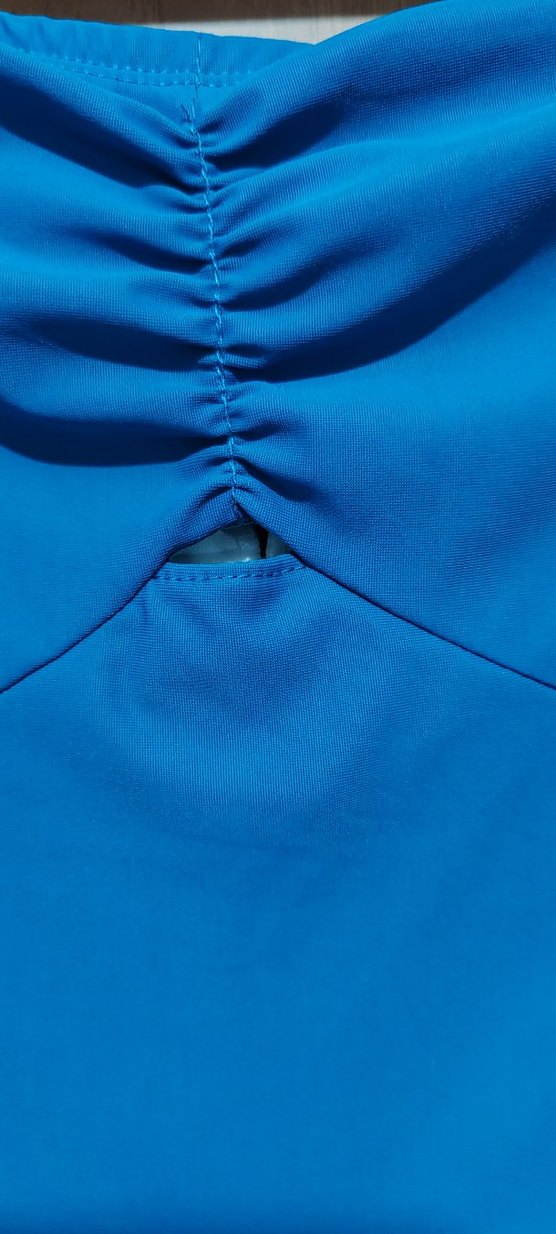 Koyu Mavi Mini Straplez Mayo Üstü - Görsel 2