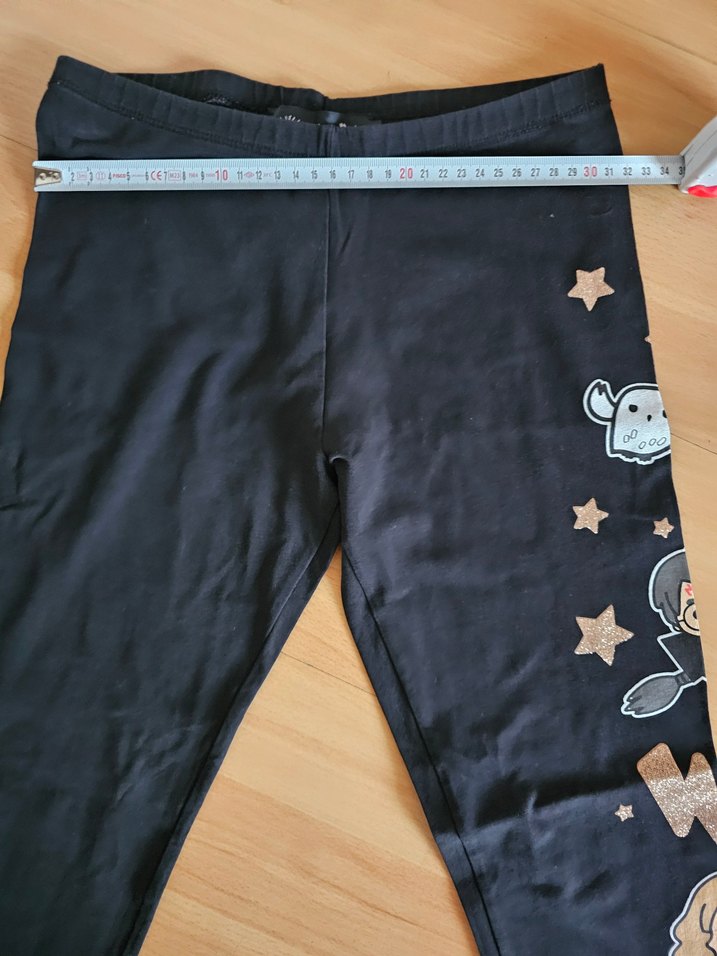 Kız Çocuk Siyah Baskılı Tayt - Görsel 3