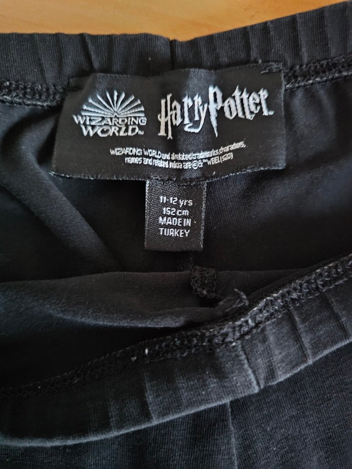 Kız Çocuk Siyah Baskılı Tayt - Görsel 4