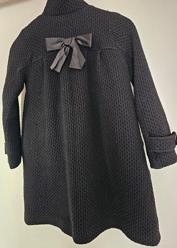 Düğmeli Triko Kiz Cocuk Kaban - Görsel 7