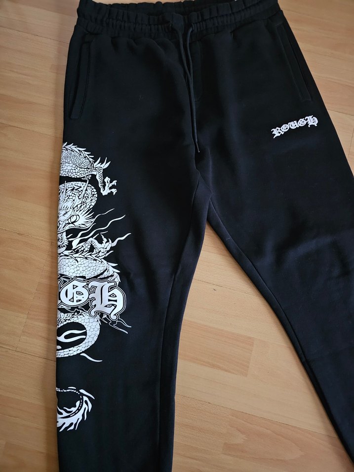 Siyah Baskılı Eşofman Altı - Görsel 4