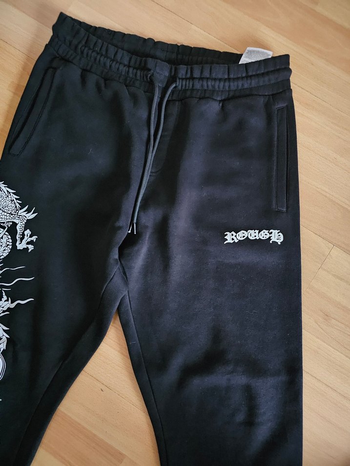 Siyah Baskılı Eşofman Altı - Görsel 3