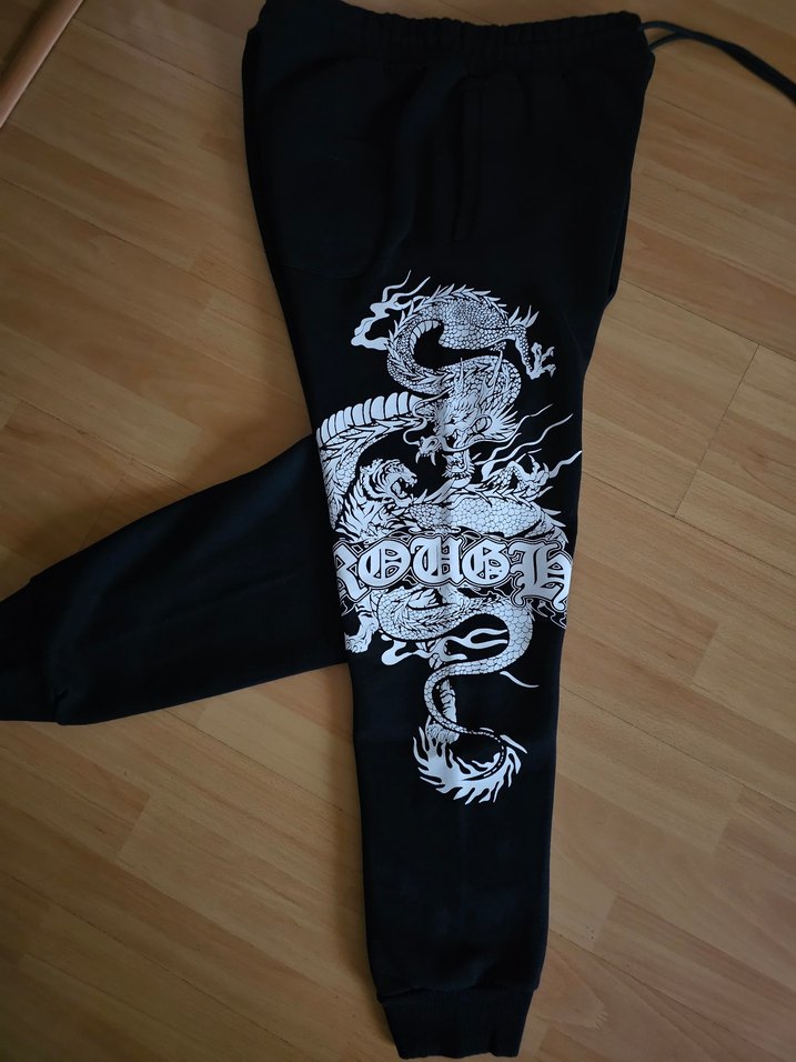 Siyah Baskılı Eşofman Altı - Görsel 5