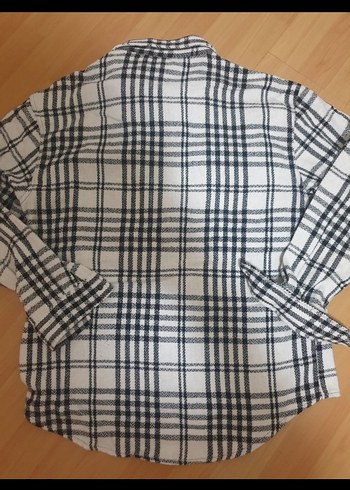 Gri Kareli Uzun Kollu Kadın Gömlek - Görsel 5