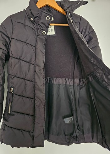 Kiz Çocuk Siyah Sisme Mont - Görsel 7