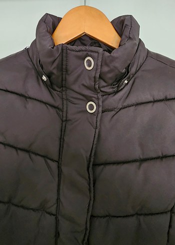 Kiz Çocuk Siyah Sisme Mont - Görsel 3