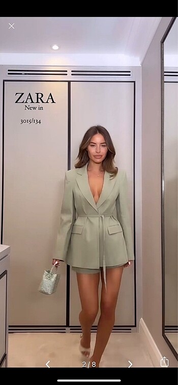 Zara Zara blazer şort takım