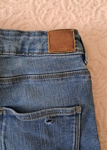 11-12 Yaş Beden Mavi Mini Denim Şort