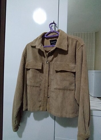 Camel renk kadife gömlek ceket 