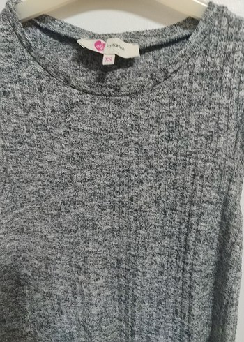 xs Beden gri Renk Gri Örme Kolsuz Kadın