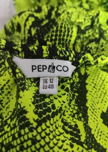 Yeşil Yılan Desenli Mini Straplez Tulum - Görsel 4