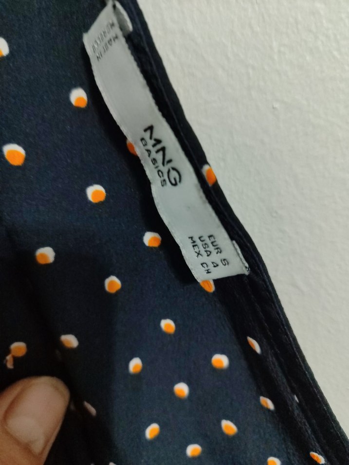 Siyah Puantiyeli V Yaka Kemerli Mini Tulum - Görsel 5