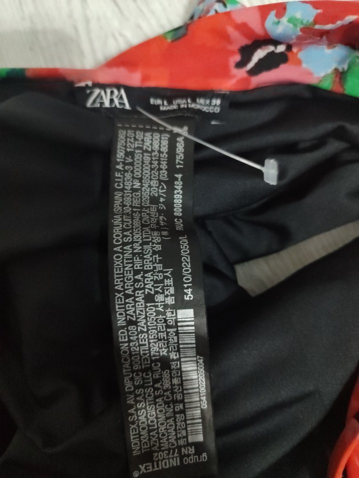 Kırmızı Çiçek Desenli Volanlı Mini Mayo - Görsel 5