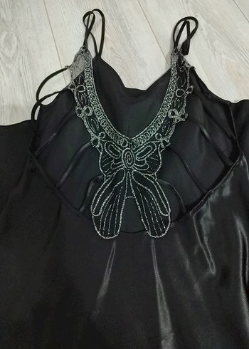 Siyah İşlemeli Uzun Gotik - Görsel 6