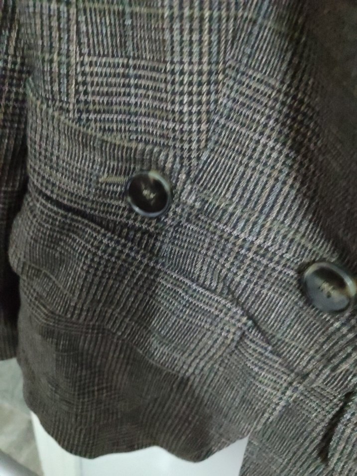 Kahverengi Kadın Düğmeli Blazer Ceket - Görsel 3