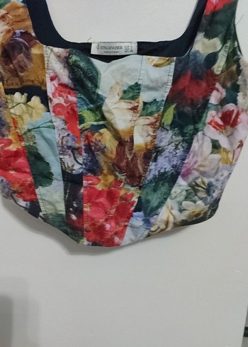 Kadın Çok Renkli Bağlama Desenli Mini Büstiyer - Görsel 2