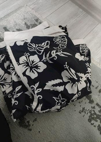 Desenli Kemerli Erkek Şort deniz - Görsel 7