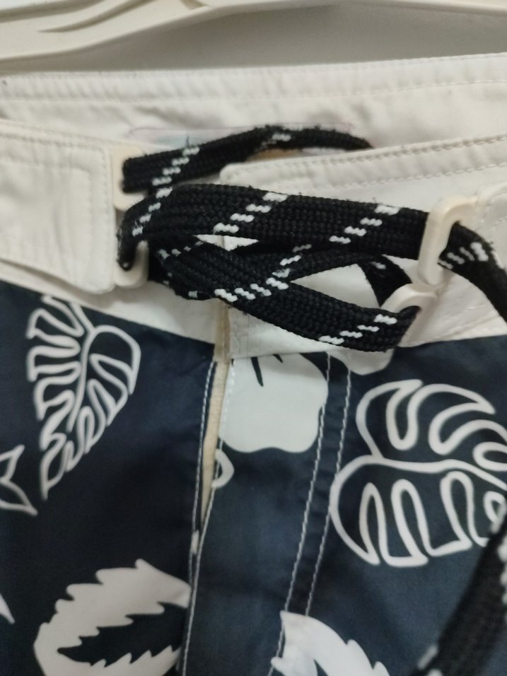 Desenli Kemerli Erkek Şort deniz - Görsel 3