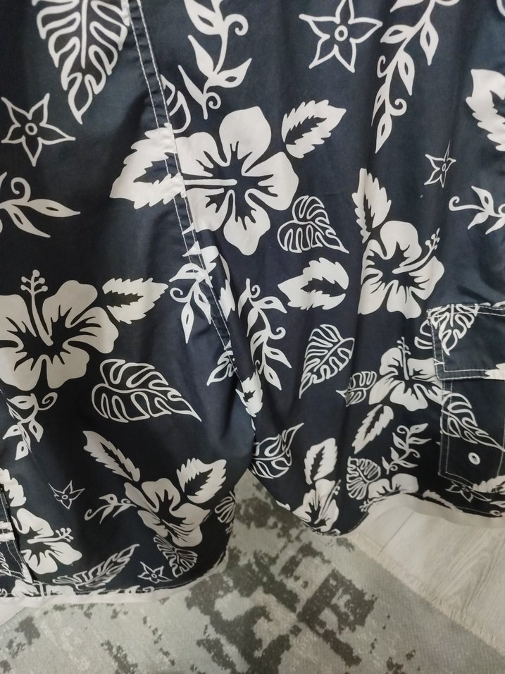 Desenli Kemerli Erkek Şort deniz - Görsel 5