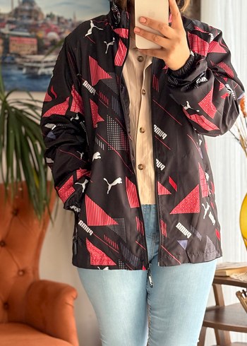 Kadın Siyah Renkli Streetwear Ceket Yağmurluk - Görsel 5