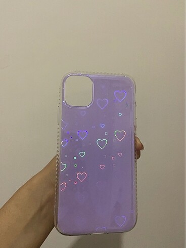 kalpli hologramlı iphone 11 telefon kılıfı