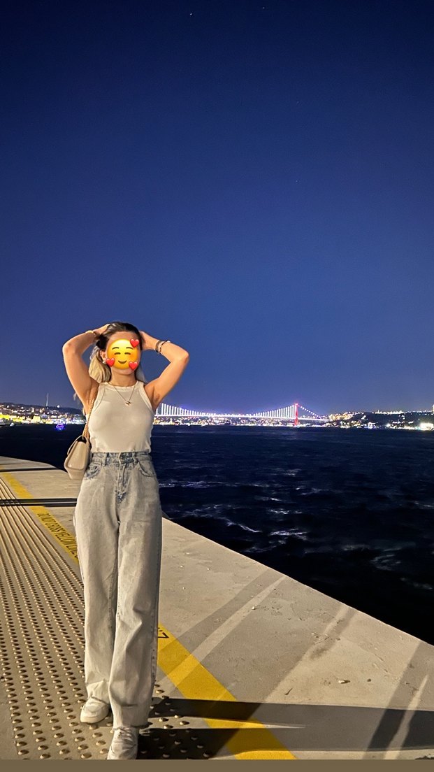 Gri Batik Desenli Salaş Kadın Boyfriend Pantolon - Görsel 2