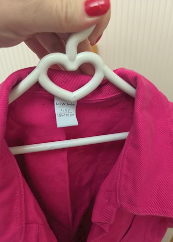 Düğmeli Pembe Kız Çocuk Ceket - Görsel 2