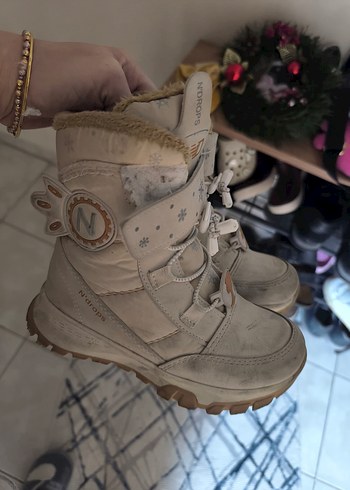 Kız Çocuk Bej Baskılı Kaydırmaz Bot - Görsel 4