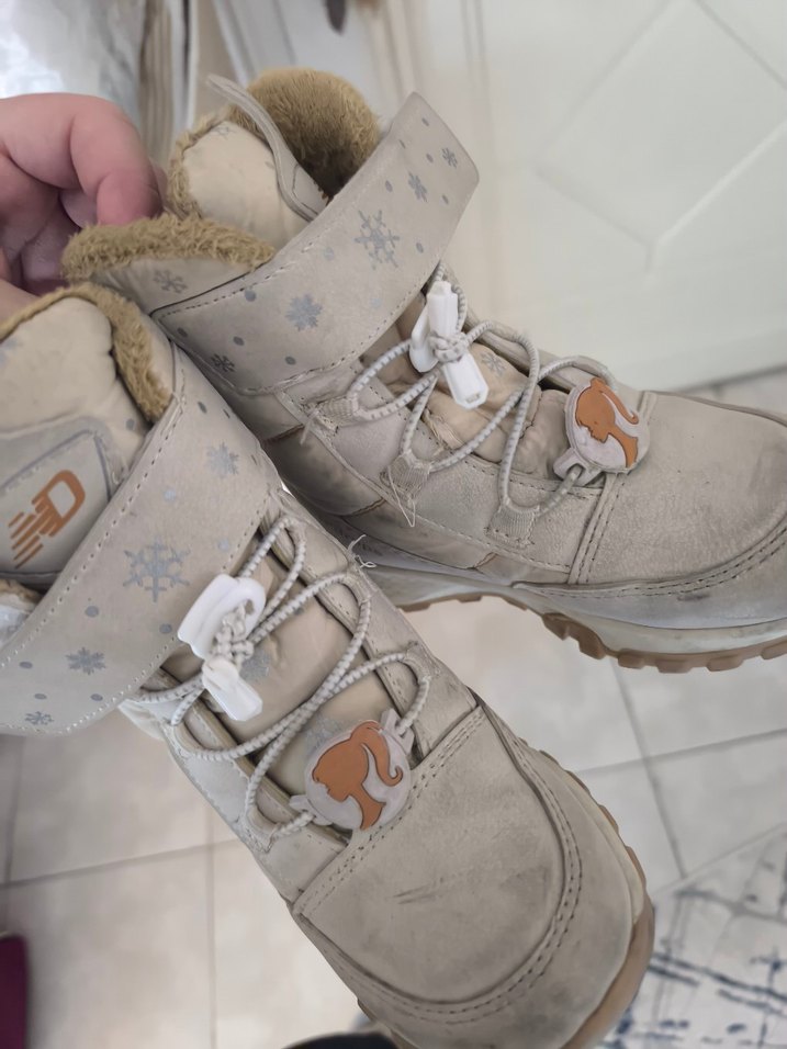 Kız Çocuk Bej Baskılı Kaydırmaz Bot - Görsel 3