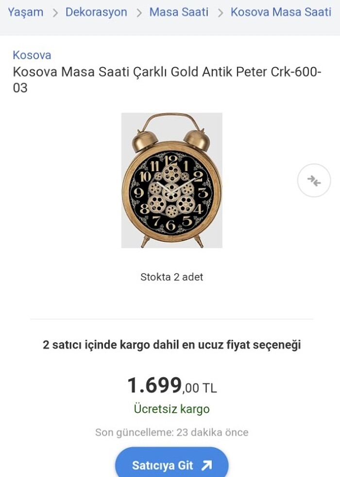 Sıfır duvar saati çok şık  - Görsel 2