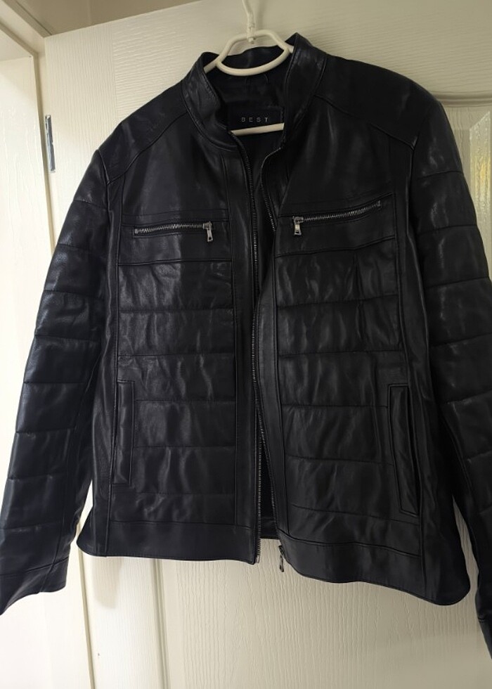 Erkek sıfır deri ceket - Görsel 3
