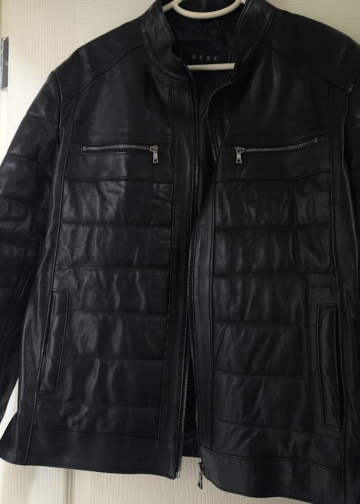 Erkek sıfır deri ceket - Görsel 4
