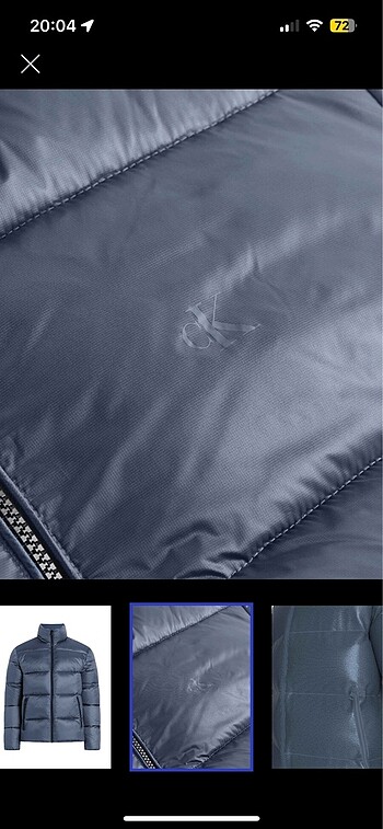 Calvin Klein CALVIN KLEIN ERKEK ŞİŞME MONT SIFIR