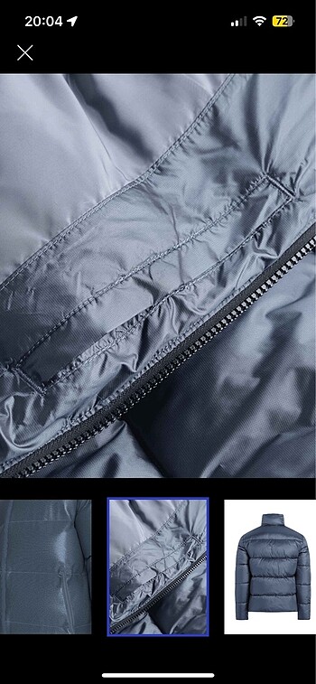 m Beden lacivert Renk CALVIN KLEIN ERKEK ŞİŞME MONT SIFIR