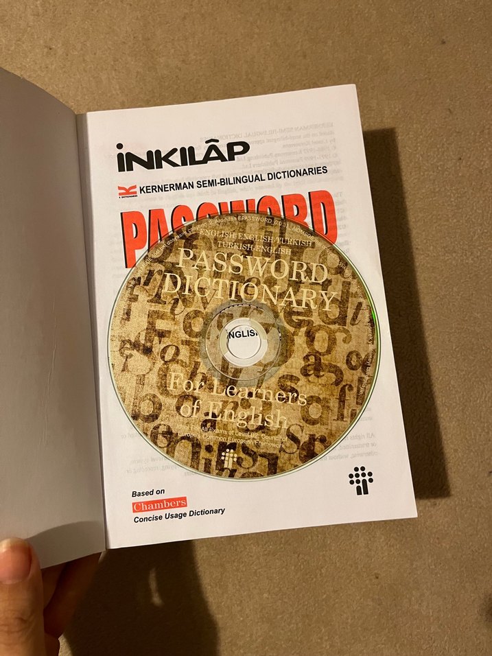 Password Dictionary İngilizce- Türkçe Sözlük - Görsel 2
